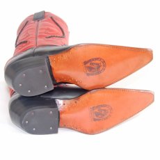 画像7: 【24.5】 本牛革編みこみ飾りウエスタンブーツ 商品番号 JV00013-245 (7)