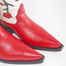画像6: 【23.0】 ローズインレイ 本牛革ウエスタンブーツ 商品番号 JV00010-230 (6)