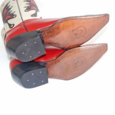 画像7: 【22.5】 バタフライインレイ 本牛革ウエスタンブーツ  商品番号 JV00015-225 (7)