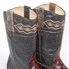 画像5: ［26.0］ カイマン(ワニ革) メンズウエスタンブーツ 商品番号 JV192-260 (5)