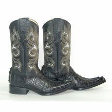 画像2: ［25.5］ カイマン(ワニ革) ポインテッドトゥ ウエスタンブーツ 商品番号 JV120CHX-255 (2)