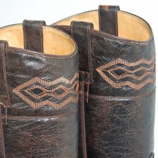 画像5: ［25.5］ 本牛革 スクエアトゥ ウエスタンブーツ 商品番号 JV00199-255 (5)