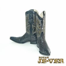 画像1: ［25.0］ カイマン(ワニ革) ポインテッドトゥ ウエスタンブーツ 商品番号 JV120CHm-250 (1)
