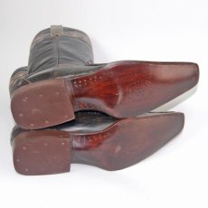 画像7: ［26.0］ カイマン(ワニ革) メンズウエスタンブーツ 商品番号 JV192-260 (7)