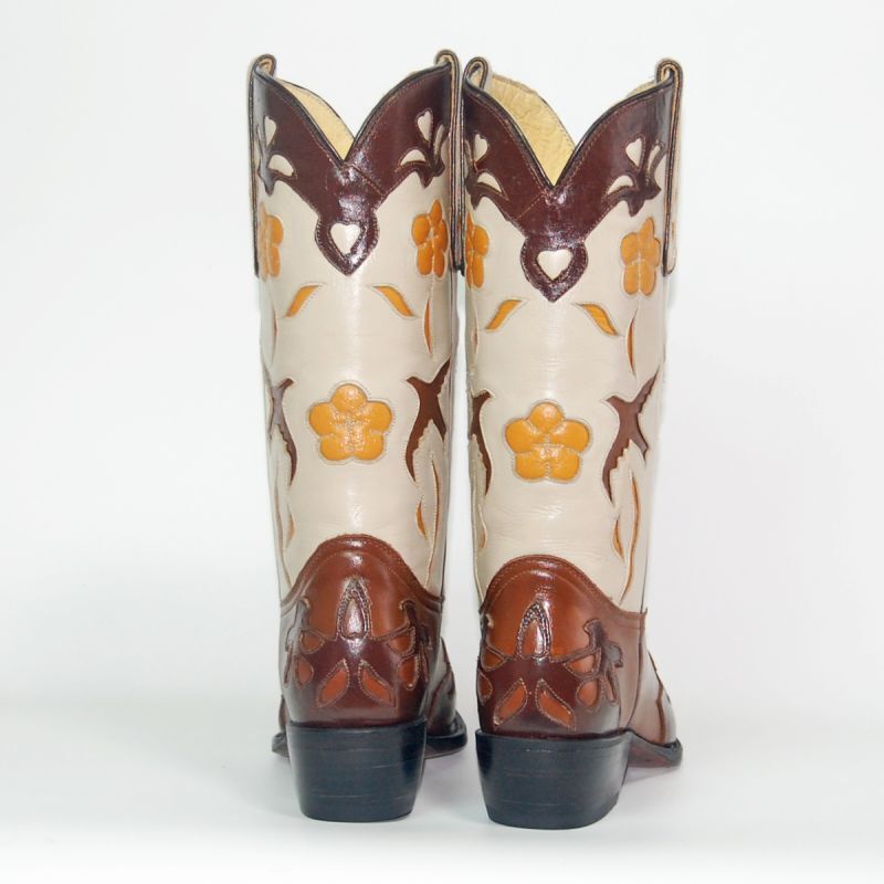 画像4: 【22.0】 バードインレイ 本牛革ウエスタンブーツ 商品番号 JV00002-220 (4)