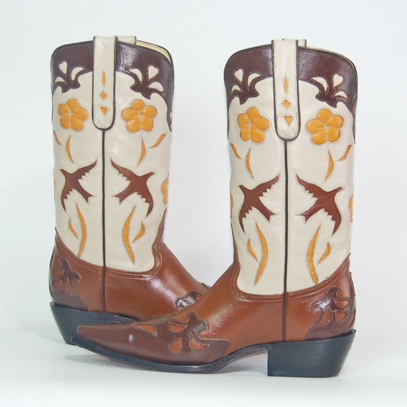 画像3: 【22.0】 バードインレイ 本牛革ウエスタンブーツ 商品番号 JV00002-220 (3)