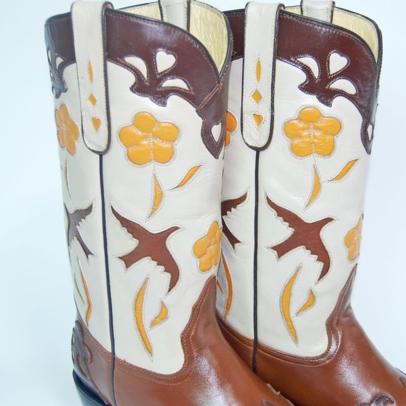 画像5: 【22.0】 バードインレイ 本牛革ウエスタンブーツ 商品番号 JV00002-220 (5)