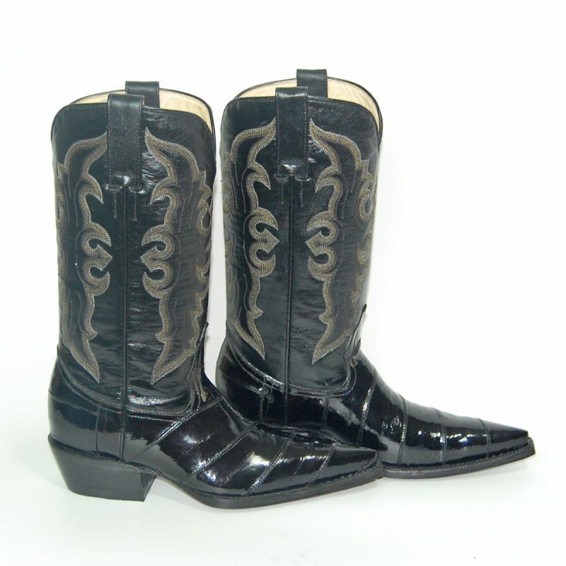 画像2: 【22.0】 イール(うなぎ)革ウエスタンブーツ 商品番号 JV00166-220　 (2)